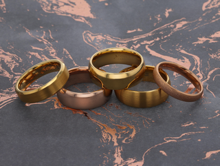 Timeless Elegance of Our New Gold Plated Ring Collection With Tungsten and Titanium