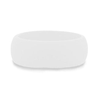 COCO Silicone Ring for Men and Women White Comfort Fit Hypoallergenic Thorsten - 8mm