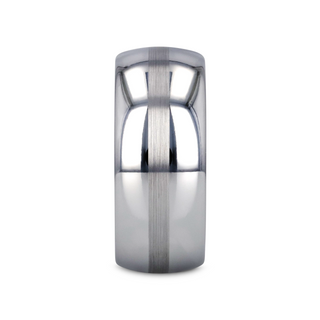 BELLATOR Domed with Brushed Stripe Tungsten Wedding Ring - 4mm - 12mm