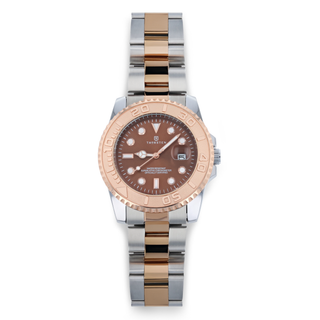 CAFÉ Copper Dial with Silver & Copper Band Watch