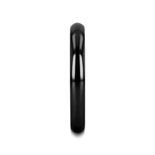 LANDON Domed Polish Finished Black Ceramic Ring - 2mm - 12mm
