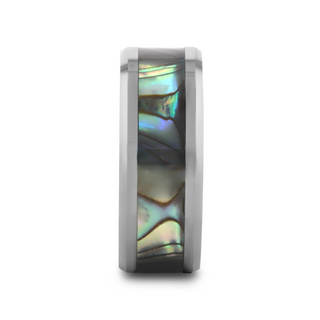 MAUI Tungsten Wedding Band with Mother of Pearl Inlay - 4mm - 10mm