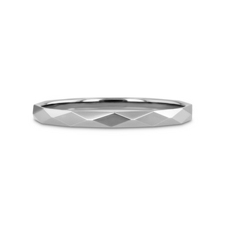 MILLENNIUM Tungsten Wedding Band with 288 Diamond Facets - 10mm