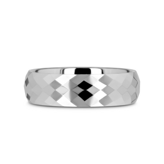 MILLENNIUM Tungsten Wedding Band with 288 Diamond Facets - 10mm