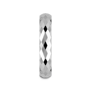 MILLENNIUM Tungsten Wedding Band with 288 Diamond Facets - 10mm