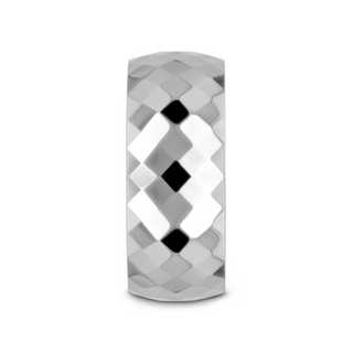 MILLENNIUM Tungsten Wedding Band with 288 Diamond Facets - 10mm