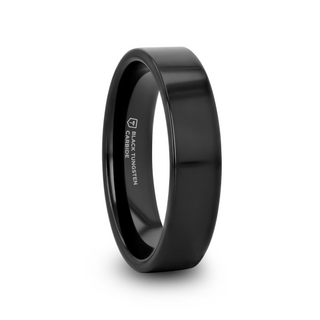 MORPHEUS Flat Black Tungsten Ring - 2mm - 12mm