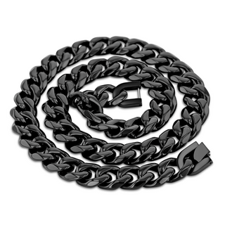 Black Stainless Steel 14mm Chain - 22 Inch