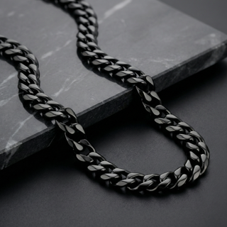 Black Stainless Steel 14mm Chain - 22 Inch