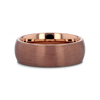 JAVA Domed with Brushed Finish Espresso Tungsten Band - 8mm
