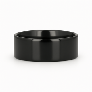 NEO Flat Black Titanium Wedding Ring - 8mm