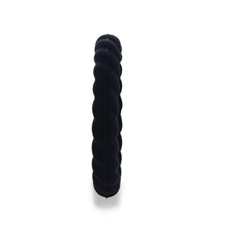 STONE Stackable Twist Silicone Ring for Women Black Comfort Fit Hypoallergenic Thorsten - 2mm