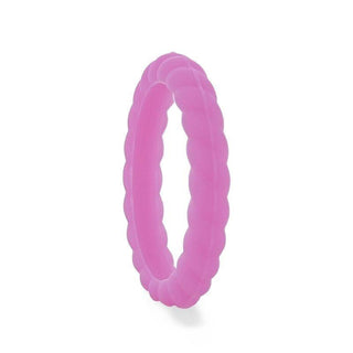 ALEXANDRA Stackable Twist Silicone Ring for Women Lilac Comfort Fit Hypoallergenic Thorsten - 2mm