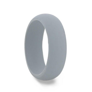 SHARK Silicone Ring for Men and Women Grey Comfort Fit Hypoallergenic Thorsten - 8mm