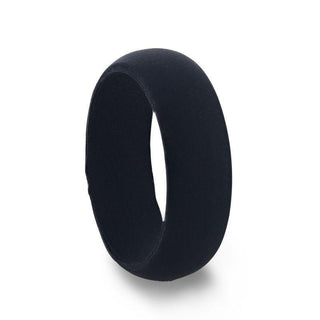 SEAL Silicone Ring for Men and Women Black Comfort Fit Hypoallergenic Thorsten - 8mm