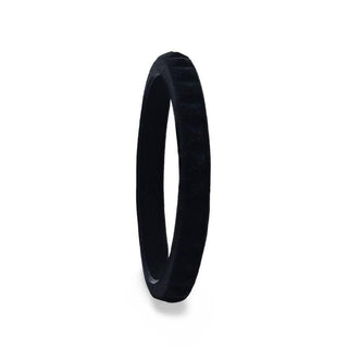 SHADOWPLAY Stackable Faceted Silicone Ring for Women Black Comfort Fit Hypoallergenic Thorsten - 2mm