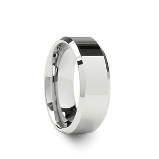 CALERA Cobalt Ring with Beveled Edges and Polished Finish - 4mm - 8mm