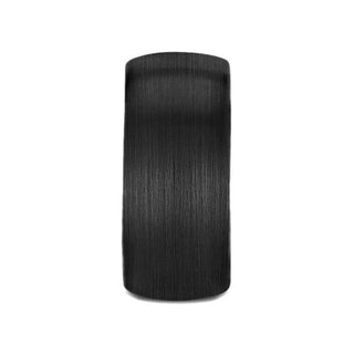 RAIDER Domed Brush Finished Black Tungsten Wedding Band - 2mm - 12mm