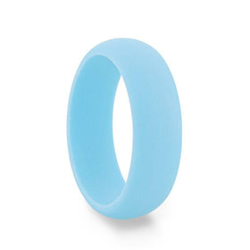 SKYLER Silicone Ring for Men and Women Light Blue Comfort Fit Hypoallergenic Thorsten - 8mm